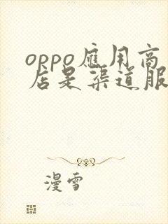 oppo应用商店是渠道服吗