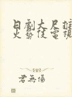 日剧大尺推荐最火艺伎电视剧