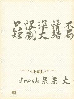 只恨深情不识鸢短剧大结局