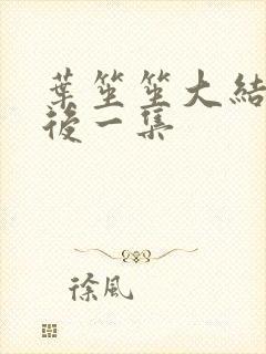 叶笙笙大结局最后一集