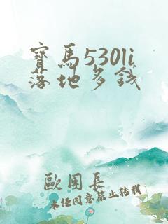 宝马530li落地多钱