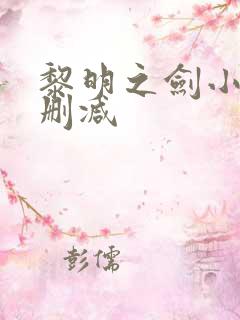 黎明之剑小说无删减