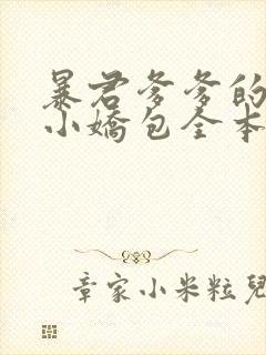 暴君爹爹的团宠小娇包全本阅读