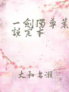 一剑独尊叶玄小说完本