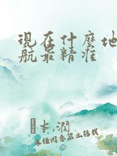 现在什么地图导航最精准