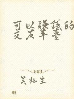 可以赚钱的聊天交友平台