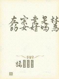 左宗棠是林则徐的女婿吗为什么