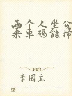 两个人坐公交车乘车码能扫两次吗?