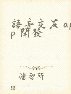 语音交友 app 开发