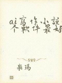 ai写作小说哪个软件最好