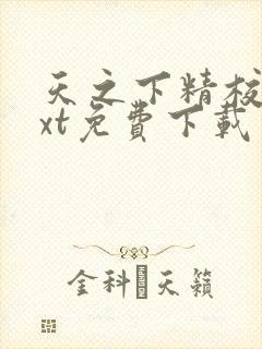 天之下精校版txt免费下载