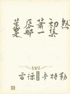 叶辰萧初然离婚是哪一集