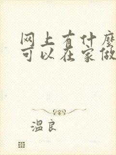 网上有什么兼职可以在家做