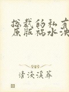 总裁的私有宝贝原版祸水泱泱全文小说