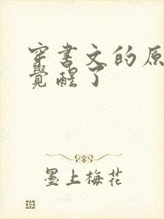 穿书文的原女主觉醒了