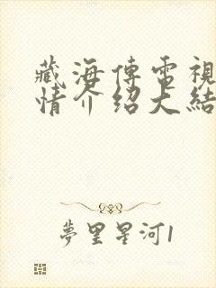 藏海传电视剧剧情介绍大结局