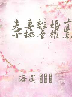 夫妻离婚有俩孩子抚养权怎么判定