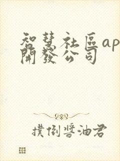 智慧社区app开发公司