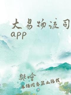 大易物流司机版app