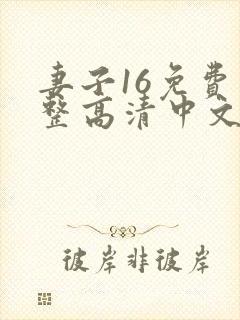 妻子16免费完整高清中文版电视剧