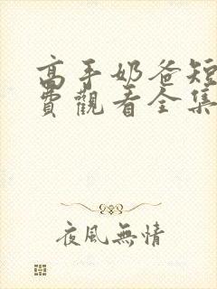 高手奶爸短剧免费观看全集