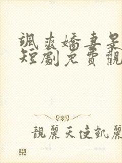 飒爽娇妻是大佬短剧免费观看20集