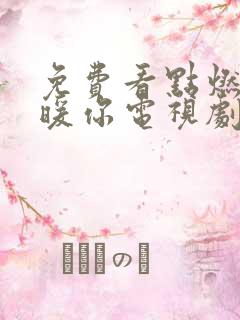 免费看点燃我温暖你电视剧