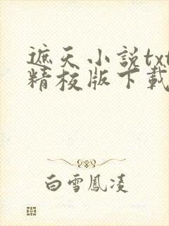 遮天小说txt精校版下载