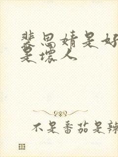 裴思婧是好人还是坏人