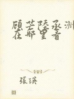 顾芒陆承洲小说在哪里看