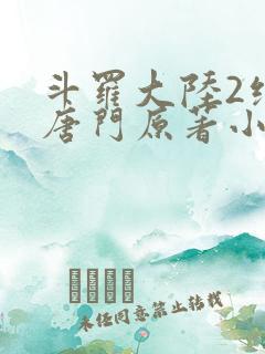 斗罗大陆2绝世唐门原著小说