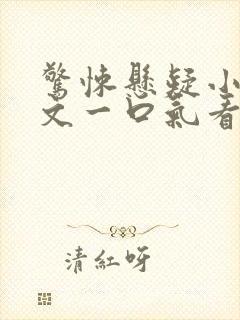 惊悚悬疑小说推文一口气看完