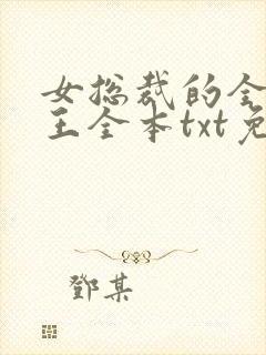 女总裁的全能兵王全本txt免费下载