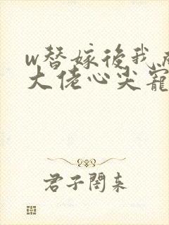 w替嫁后我成了大佬心尖宠》