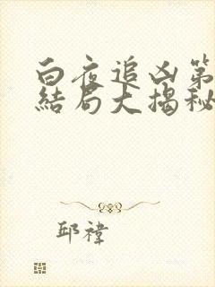 白夜追凶第二季结局大揭秘