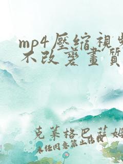 mp4压缩视频不改变画质免费