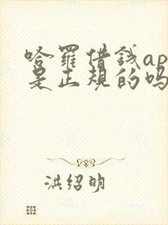 哈罗借钱app是正规的吗