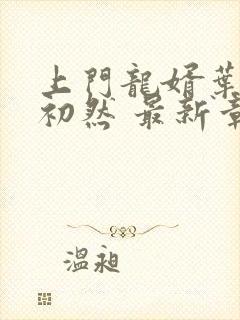 上门龙婿叶辰萧初然 最新章节