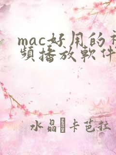 mac好用的视频播放软件