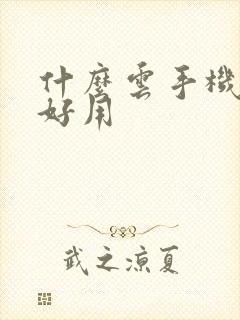 什么云手机比较好用