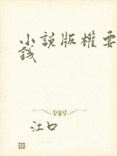 小说版权要多少钱