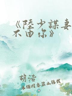 《陆少谋妻:婚不由你》