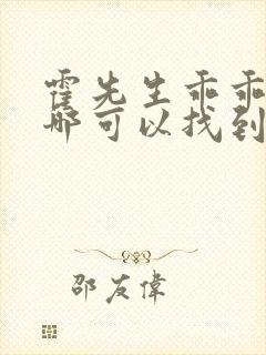 霍先生乖乖宠我哪可以找到