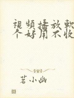 视频播放软件哪个好用不收费的