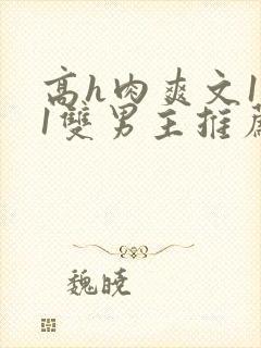 高h肉爽文1v1双男主推荐