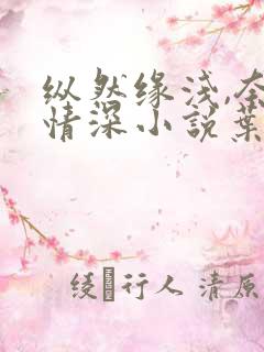 纵然缘浅,奈何情深小说叶落无心