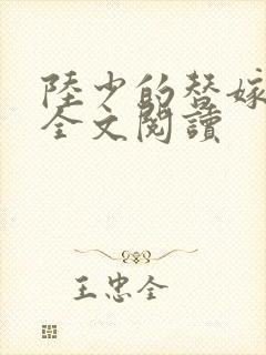 陆少的替嫁罪妻全文阅读