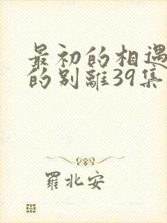 最初的相遇最后的别离39集