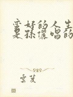 蛮好的人生插曲是孙俪唱的吗