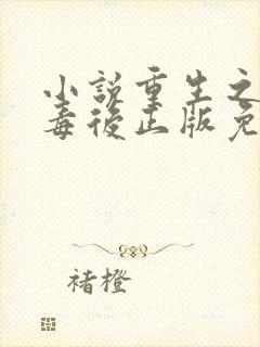 小说重生之将门毒后正版免费